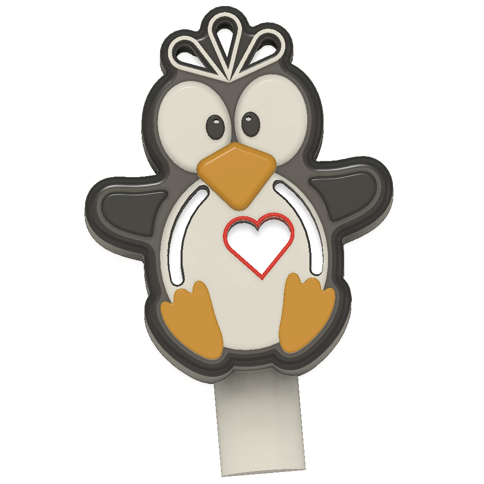 Penguin Magic Bath Bomb Wands STL
