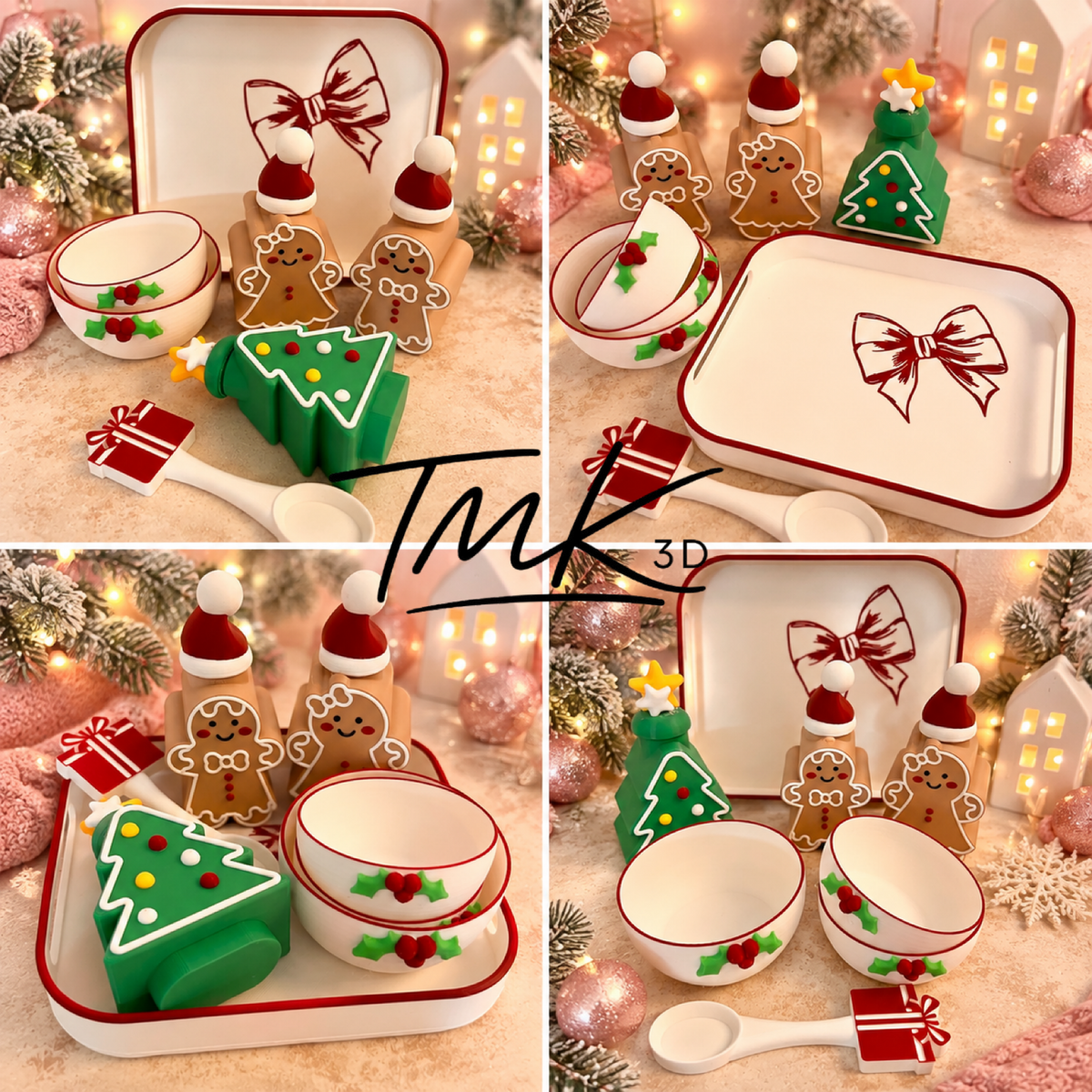 Christmas Play Set Montessori STL 3MF Files includes commercial licence to sell your prints