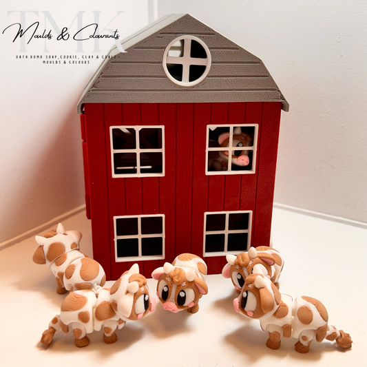 Farm Themed Mini Articulated Flexi Toys 10X