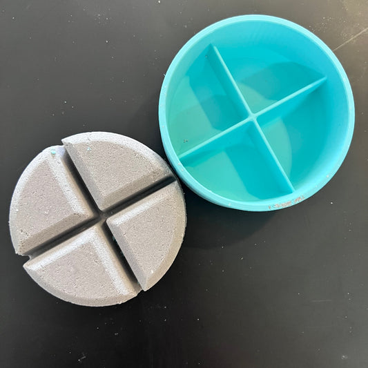 Round Pill 1/4 Snap (3D Printed) STL