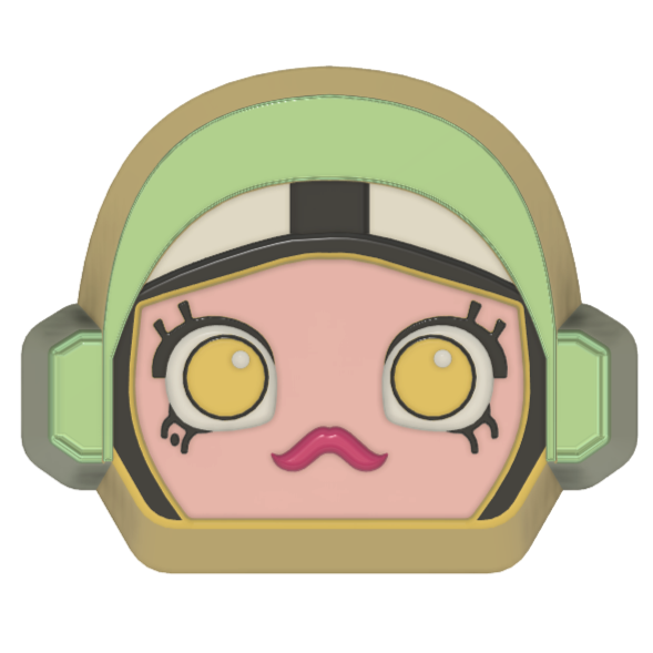 Space Molly Head Only  (3D Printed)