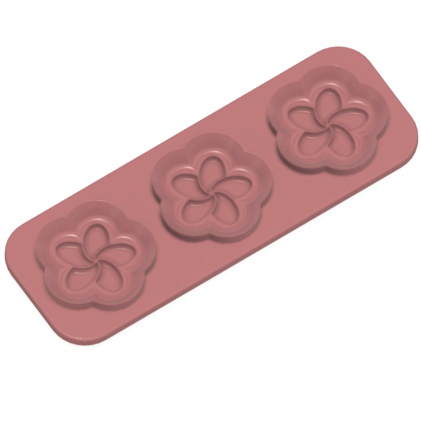 Trio Steamer Daisy Shaped and Design Plates