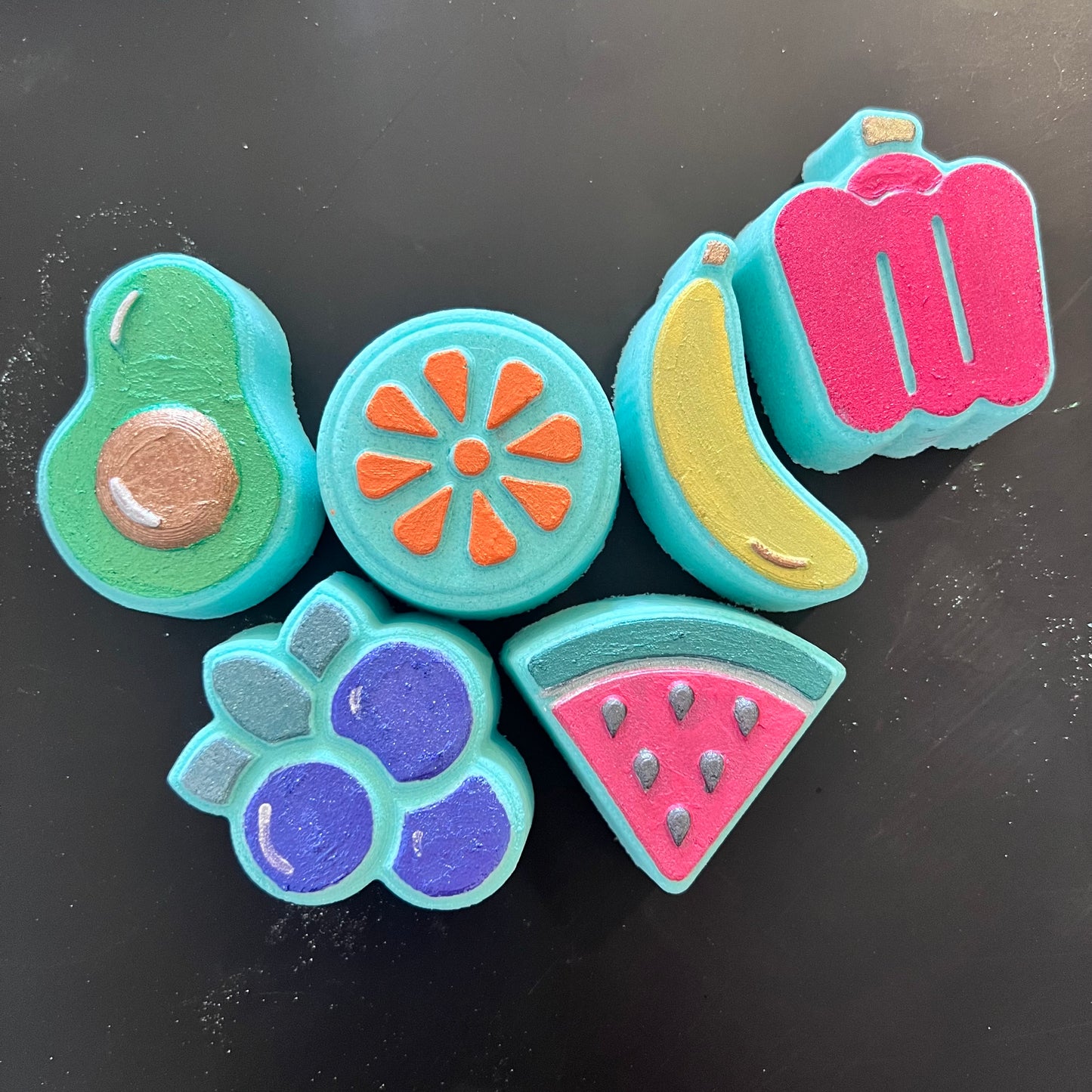 Fruit & Vegetables Toddler Moulds and Plungers STL