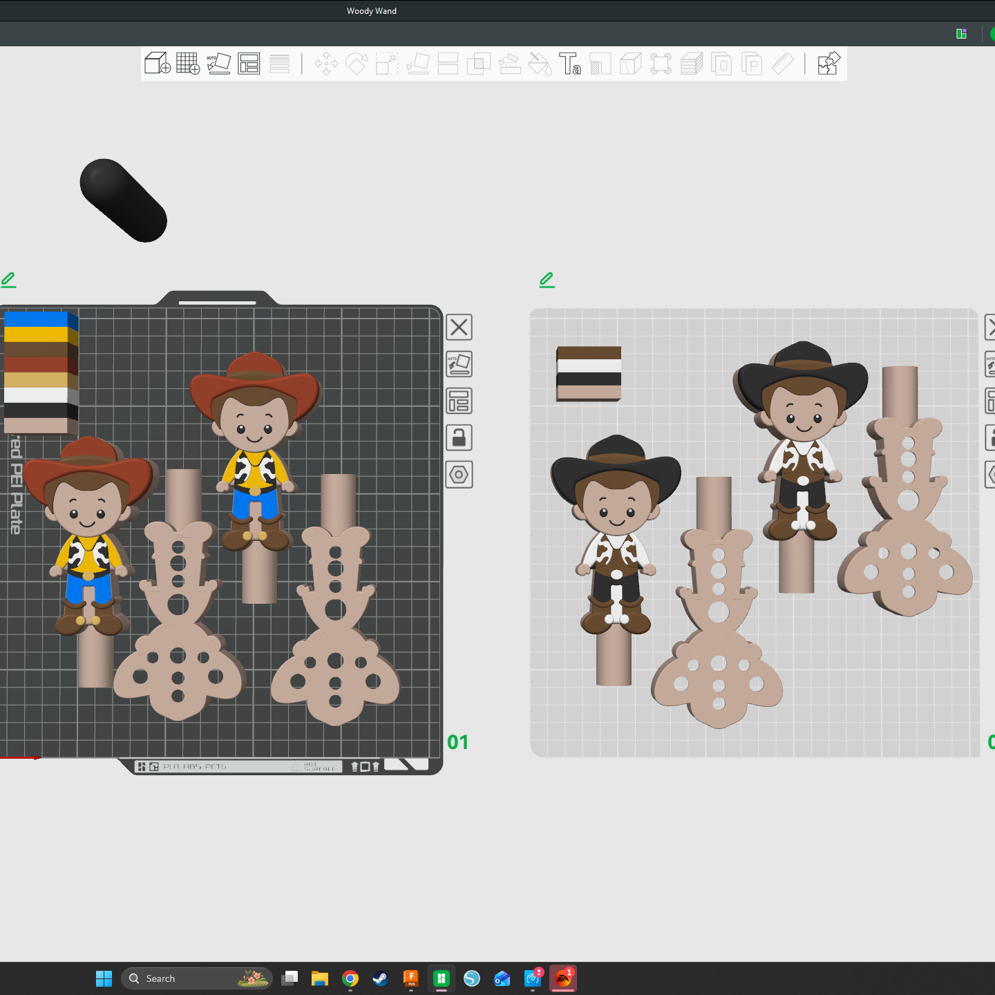 Toy Box Wands 3MF Print Files
