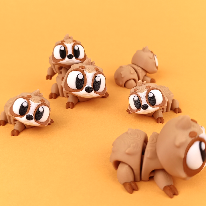 Zoo Themed Mini Articulated Flexi Toys 10X