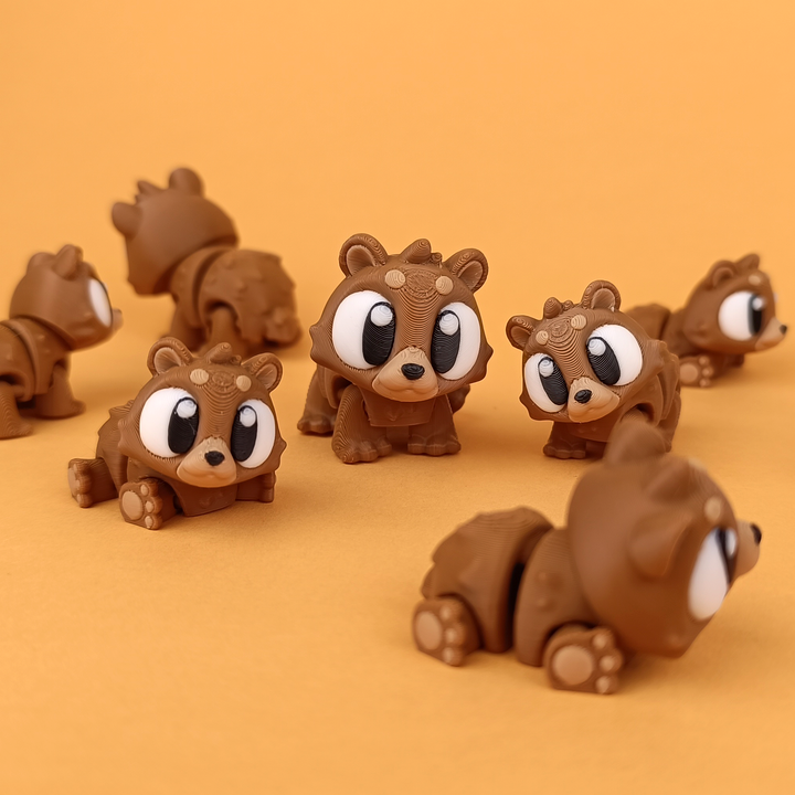 Zoo Themed Mini Articulated Flexi Toys 10X