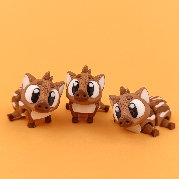 Zoo Themed Mini Articulated Flexi Toys 10X