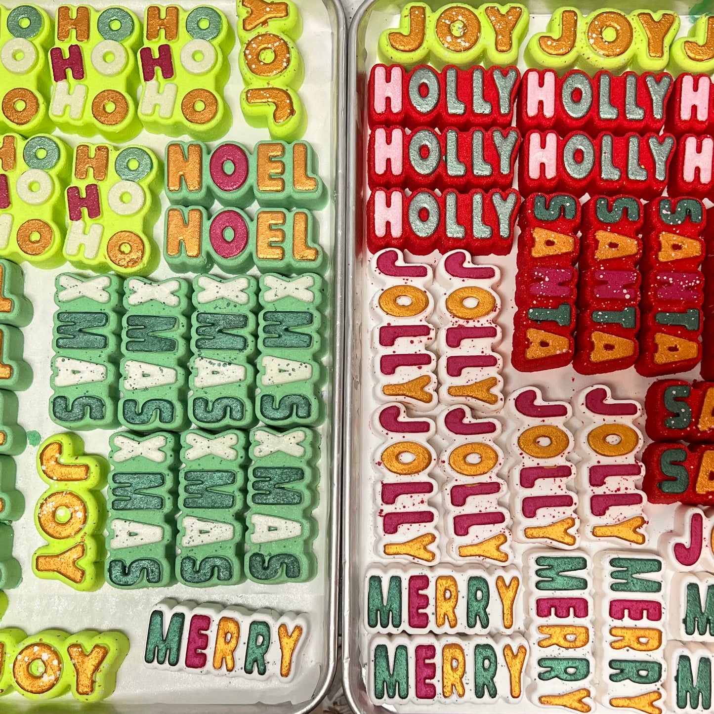 Christmas Text Hybrid Mould Christmas 2025 (3D Printed)