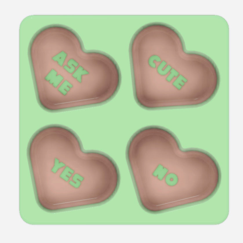 Valentines Conversation Hearts Toddler Moulds STL