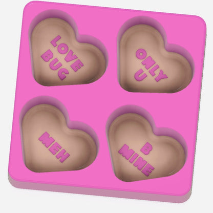 Valentines Conversation Hearts Toddler Moulds STL