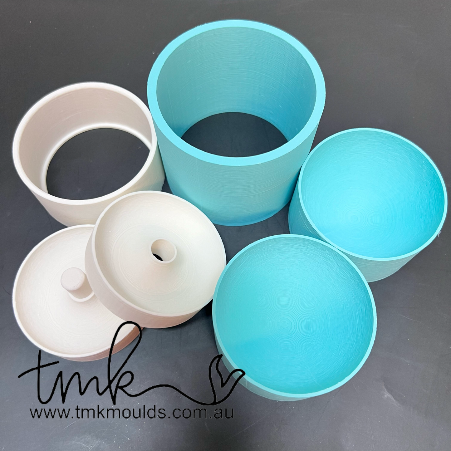 3 Piece Press Quality Moulds ROUND & DONUT STL