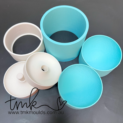 3 Piece Press Quality Moulds ROUND & DONUT STL
