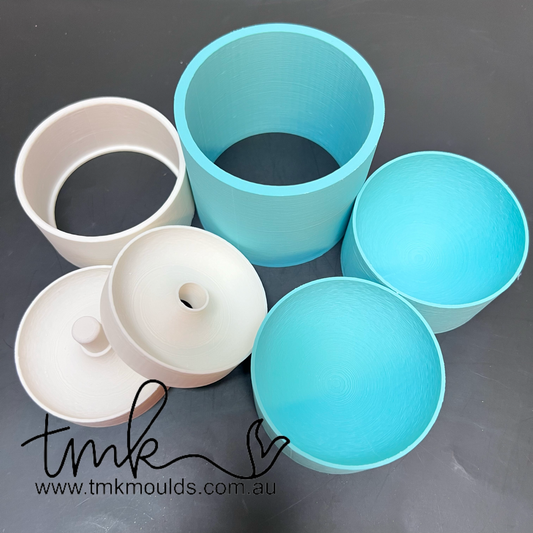 3 Piece Press Quality Moulds ROUND & DONUT STL