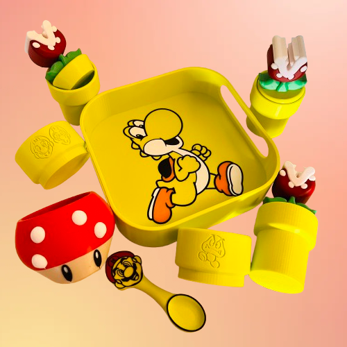 TMK 3D Gamer Play Set Potion Set Montessori STL 3MF Files includes commercial licence to sell your prints