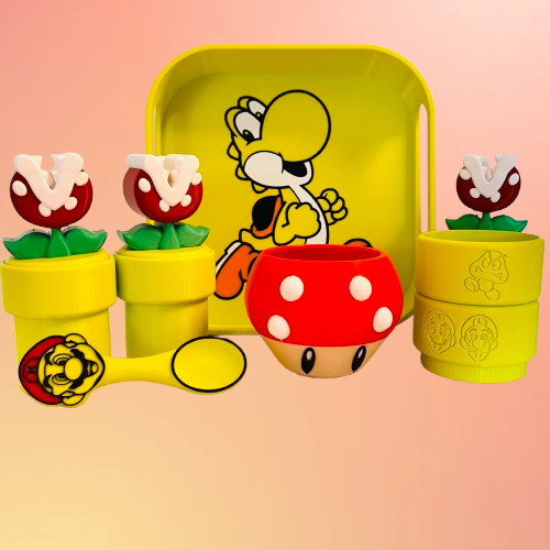 TMK 3D Gamer Play Set Potion Set Montessori STL 3MF Files includes commercial licence to sell your prints
