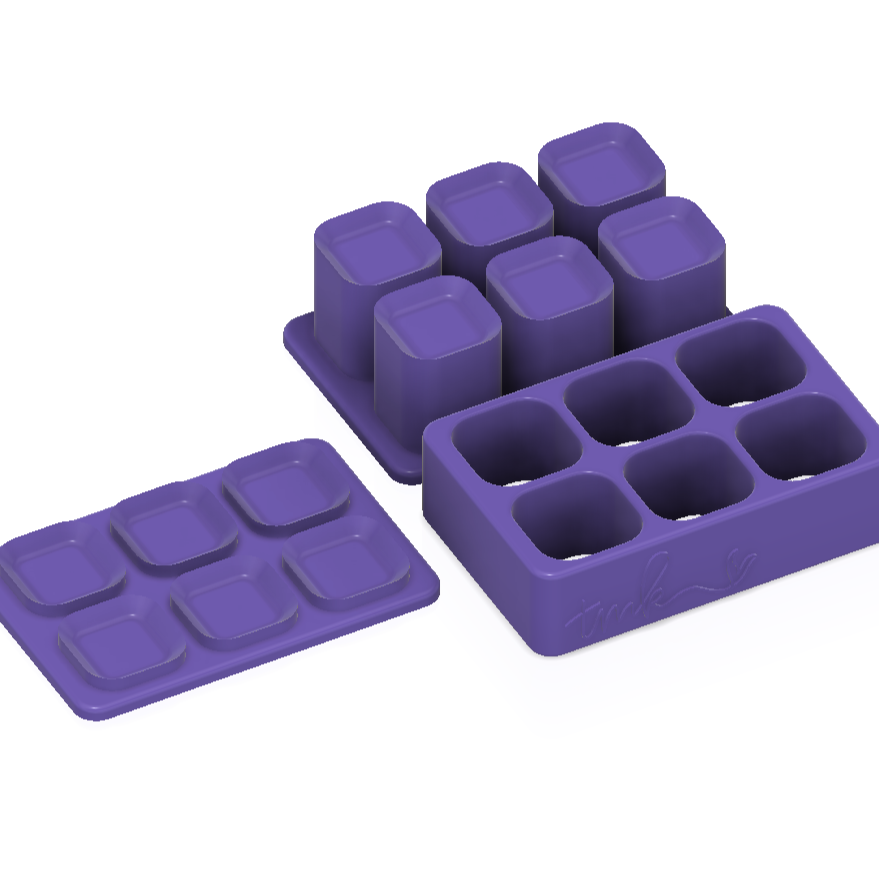 Bite Size Multi Tab 3 Piece Moulds STL
