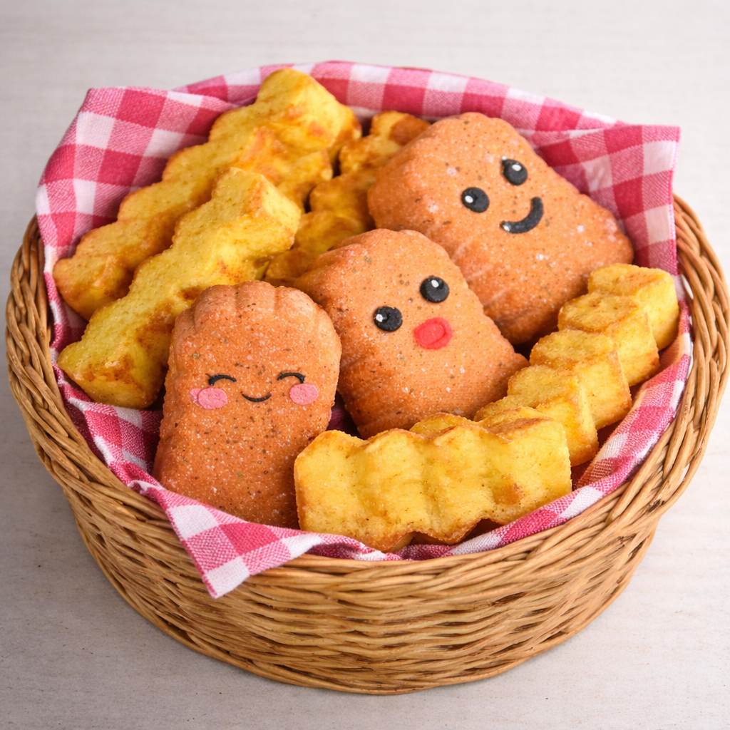 Crinkle Cut or Thick Cut Chippys (Fries) 3 Piece 3D Printed Mould