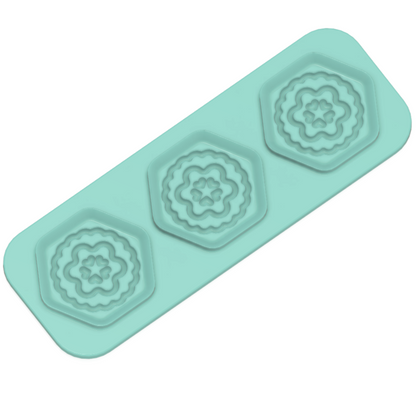 Trio Steamer Hex Shaped and Design Plates