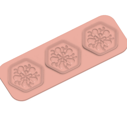 Trio Steamer Hex Shaped and Design Plates