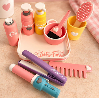 Locks of Fun Hair Salon Play Set Montessori STL 3MF Files includes commercial licence to sell your prints