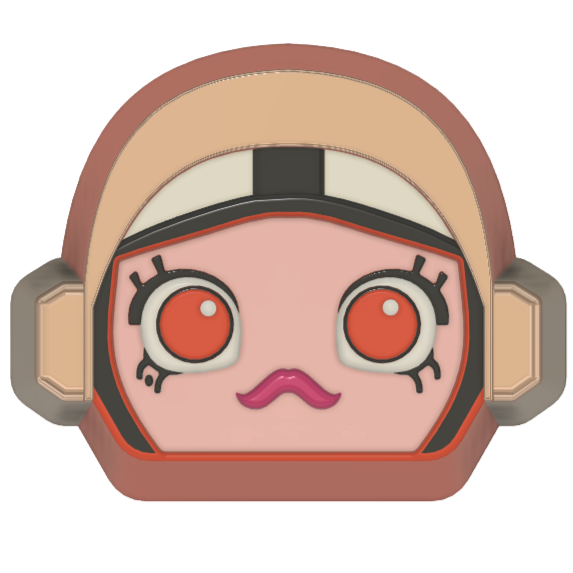 Space Molly Head Only  (3D Printed)