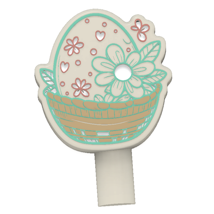 Easter Basket Style Magic Bath Bomb Wands STL