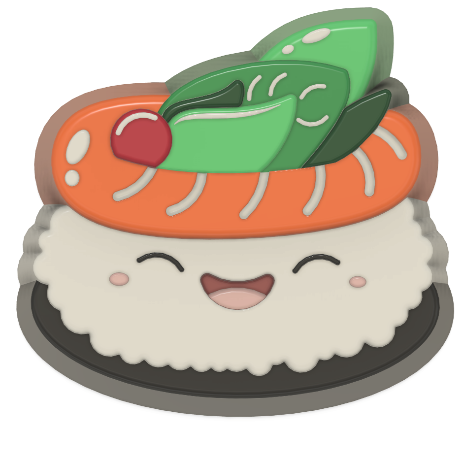 Sweet Kawaii Sushi Collection  (3D Printed)