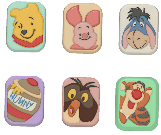 Pooh and Friends (Vacuum Form Mould)
