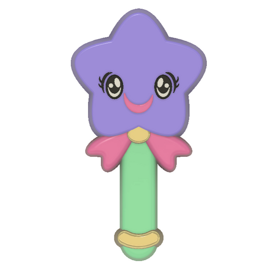 Star Kawaii Face Wand Hybrid Mould STL