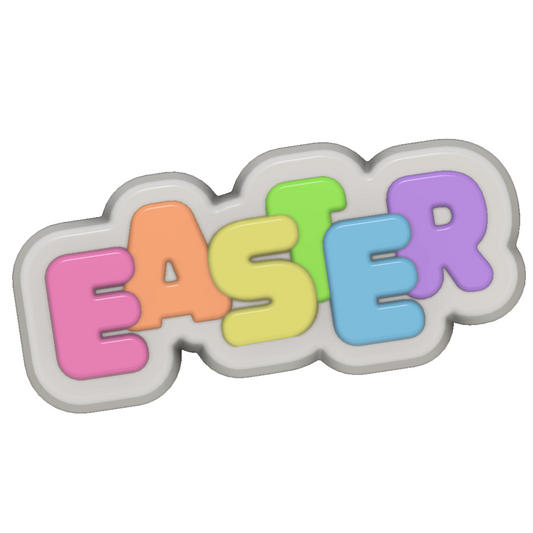 EA26 Easter Text Hybrid Mould STL
