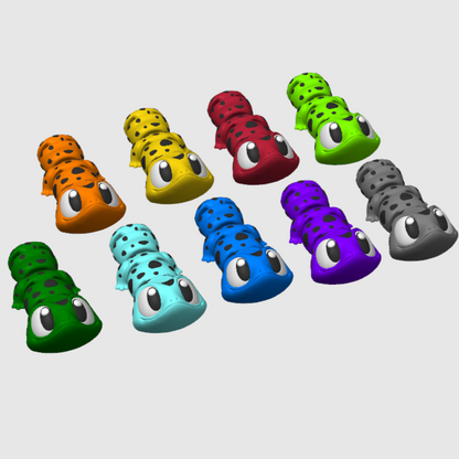 Zoo Themed Mini Articulated Flexi Toys 10X