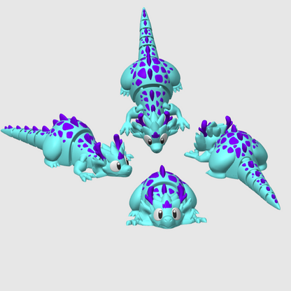 Dragons and Fantasy etc Themed Mini Articulated Flexi Toys 10X