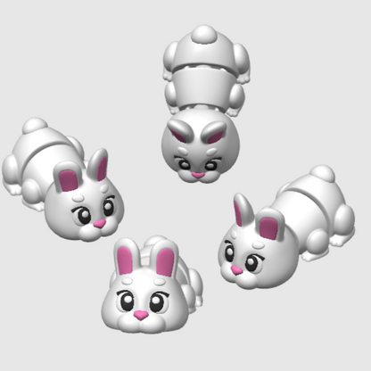 Farm Themed Mini Articulated Flexi Toys 10X