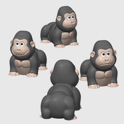 Zoo Themed Mini Articulated Flexi Toys 10X