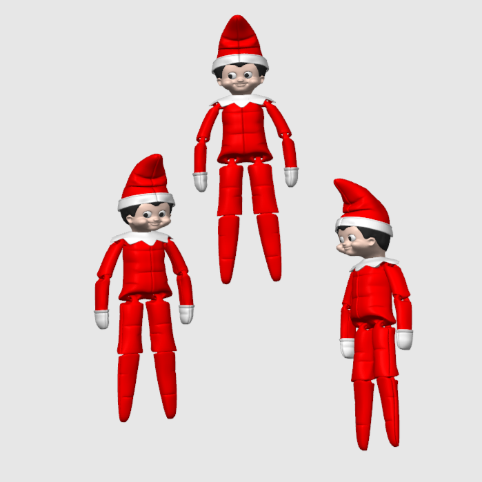 Christmas, Halloween etc Themed Mini Articulated Flexi Toys 10X