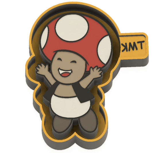 Mushroom Guy Silicone Mould for Soap, Plaster, Freshies, Wax, Chocolate, Resin and so much more