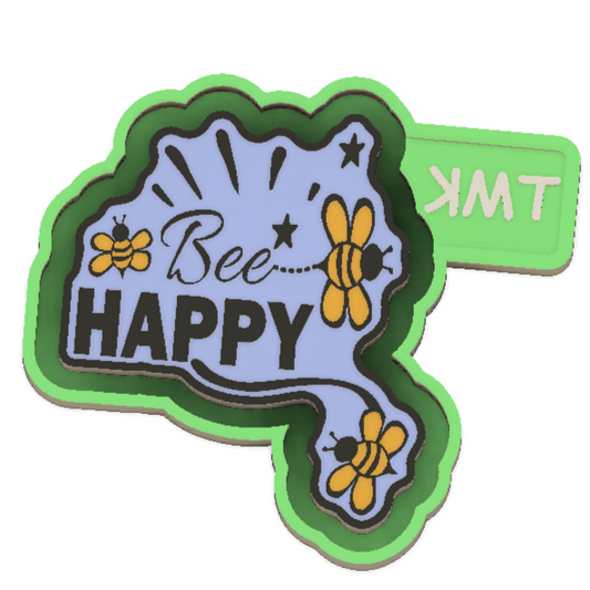 Bee Happy Silicone Mould for Soap, Plaster, Freshies, Wax, Chocolate, Resin and so much more