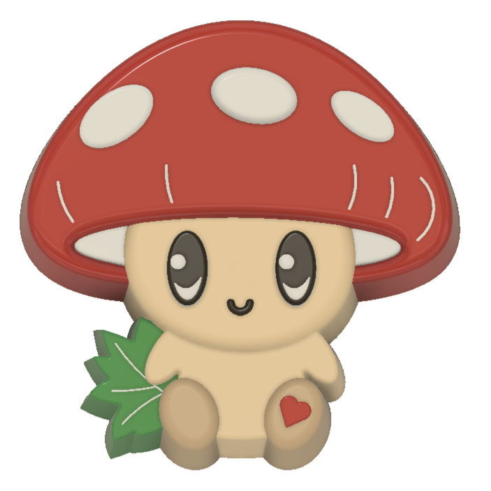 Kawaii Mushroom Collection Bath Bomb Mould (3D Printed)