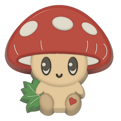 Kawaii Mushroom Collection Bath Bomb Mould (3D Printed)
