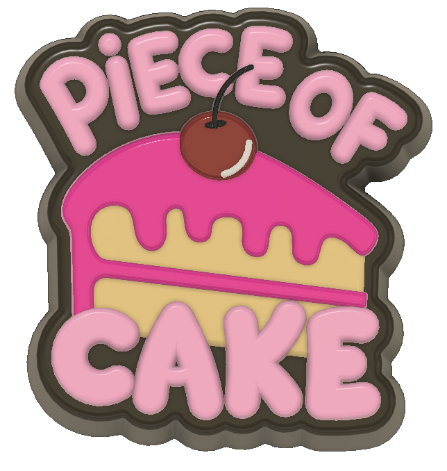 Piece of Cake Bath Bomb Mould  (3D Printed)