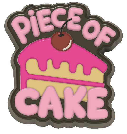 Piece of Cake Bath Bomb Mould  (3D Printed)