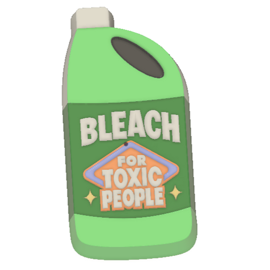 Bleach for Toxic People Bath Bomb Mould  (3D Printed)