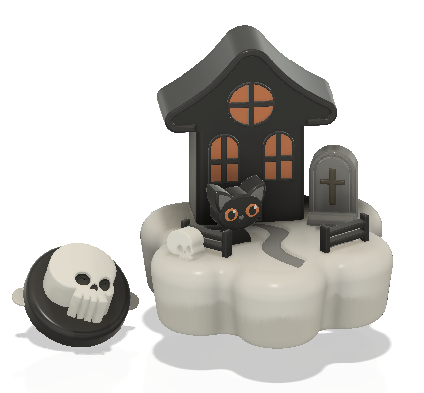 Halloween Scene Mega Float for Bath Bombs, Crumble or Mini Bombs x5