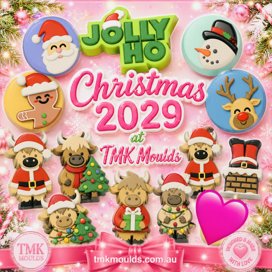 Christmas 2026 Collection Bath Bomb Moulds  (3D Printed)