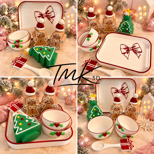 Christmas Play Set Montessori STL 3MF Files includes commercial licence to sell your prints