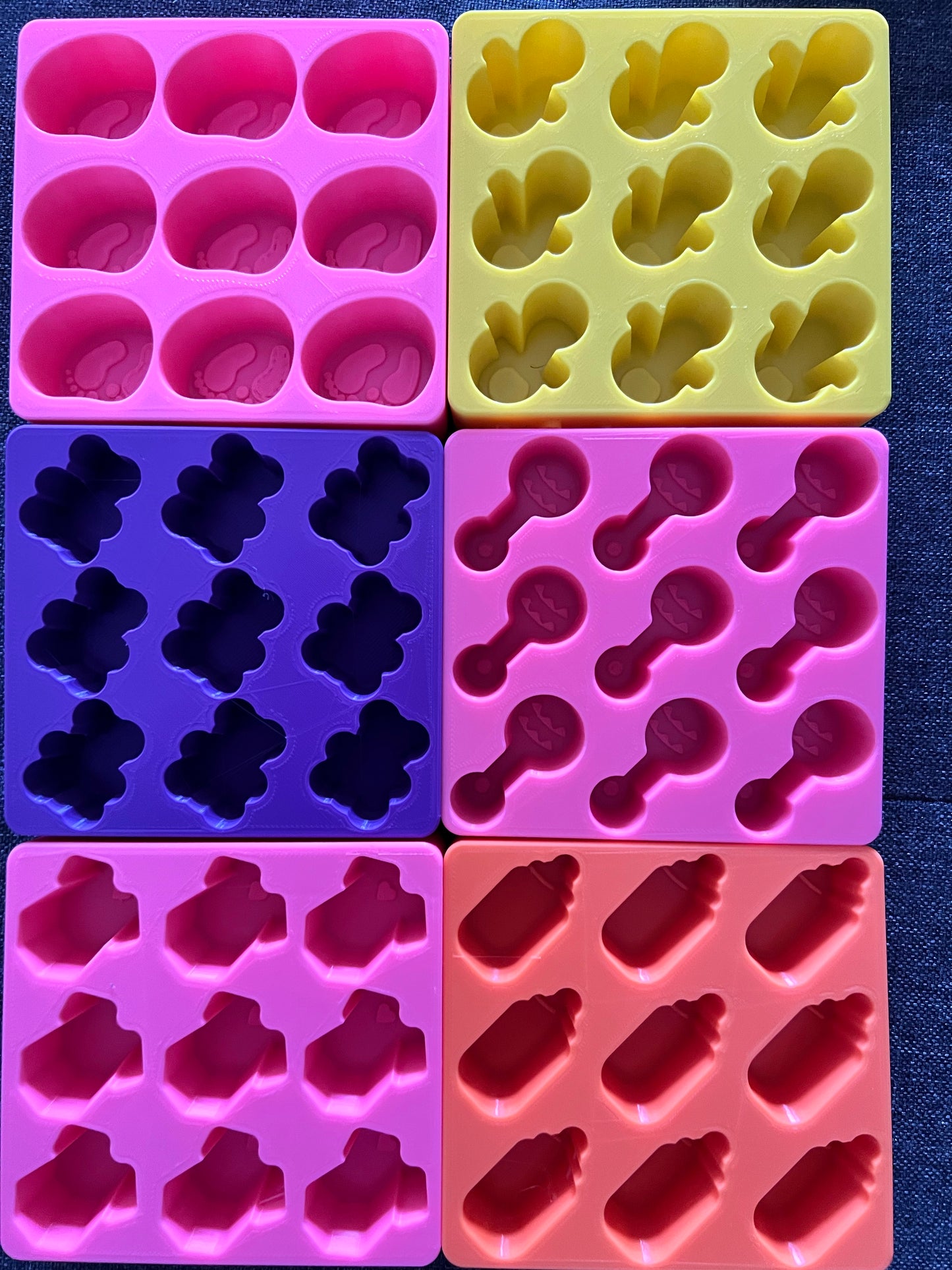 Baby Shower Confetti Moulds and Plungers