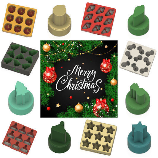 Christmas Confetti Moulds and Plungers