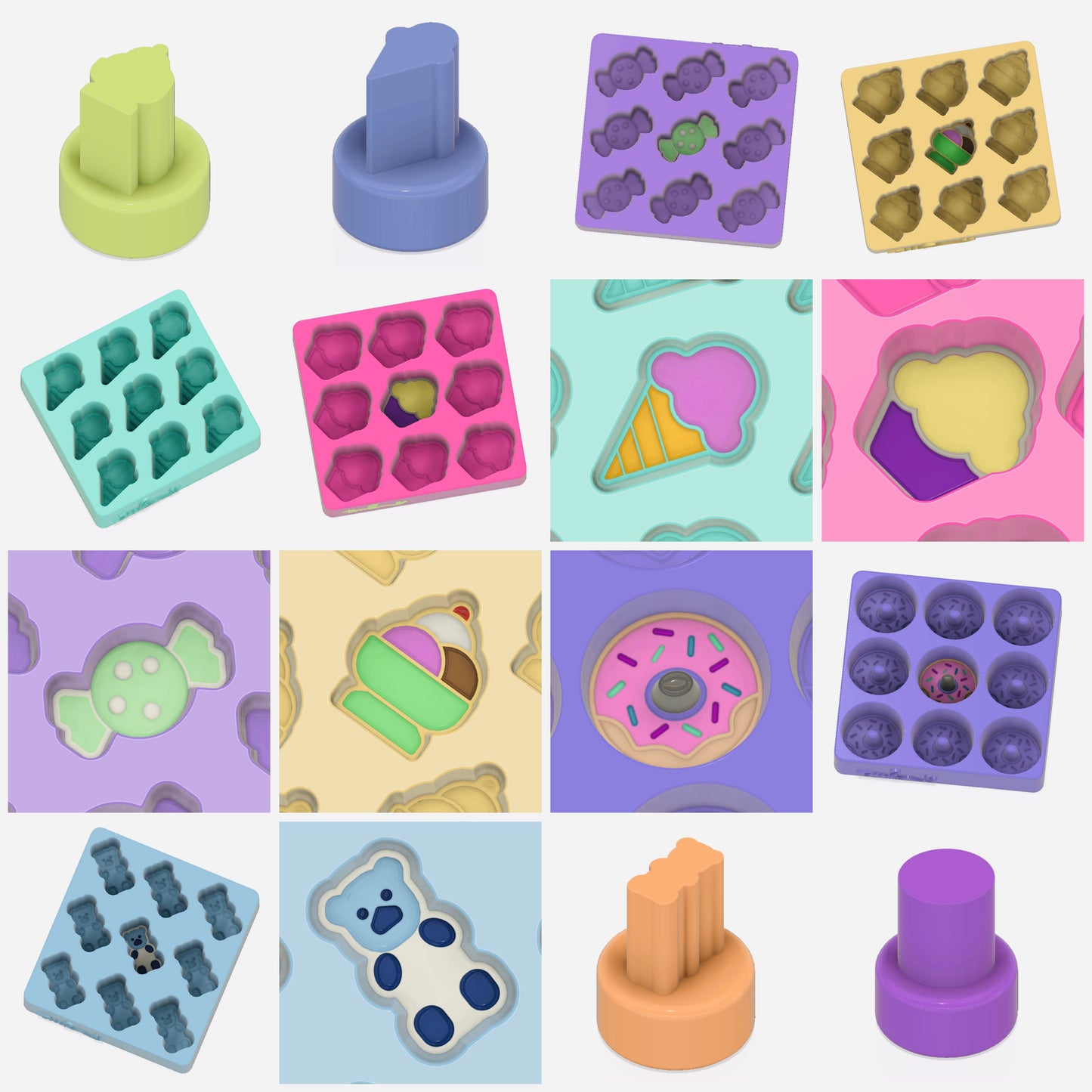 Sweet Tooth Confetti Moulds and Plungers