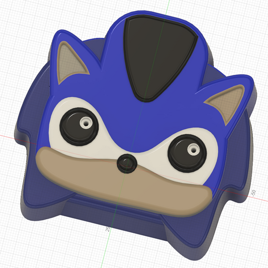 Fast Blue Toon  & Friend (Vacuum Form Mould)